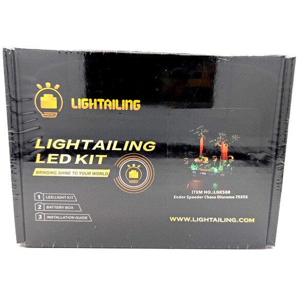 Lightailing Star Wars Endor Speeder 75353 LED Lighting Kit for LEGO Diorama NIP - Picture 2 of 2